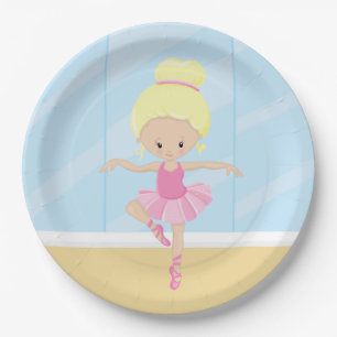 Prato De Papel Menina Ballerina
