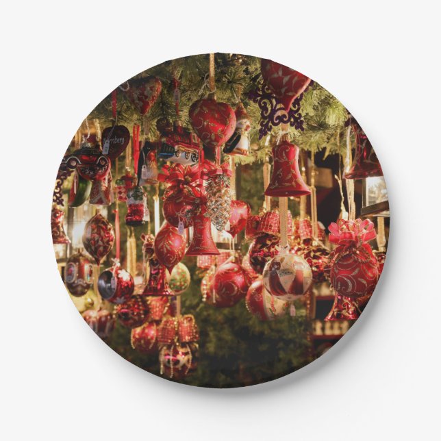 Prato De Papel Mercado de Natal (Frente)