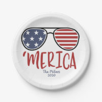 Merica Sunglass Plate 4 de julho