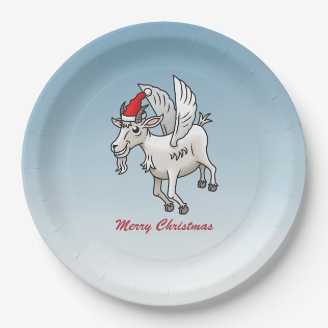 Prato De Papel Merry Christmas from The Flying Goat (Frente)