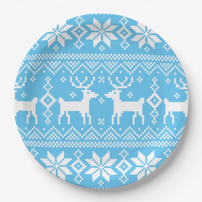 Prato De Papel Merry Christmas pattern 1 (Frente)