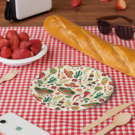 Prato De Papel Mexican Cinco De Mayo Pattern 