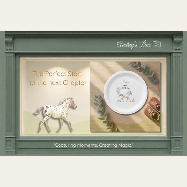 Prato De Papel Miniature Horse Birthday Paper Plates (Criador carregado)
