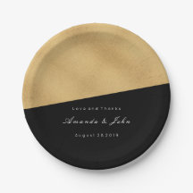 Mínima de Geometria de Casamento Preto Dourado Pas