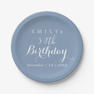 Prato De Papel Minimalist Typography Birthday Party Design 