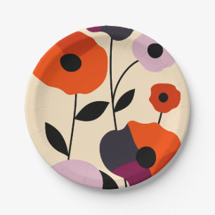 Prato De Papel Mínimo de Poppy Bloom
