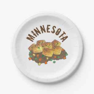 Prato De Papel Minnesota Hot Dish Tater Tot Casserole