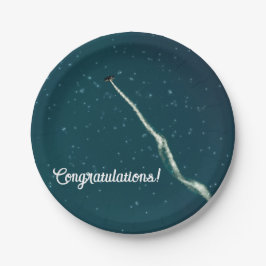 Prato De Papel Mira em direção ao plano das estrelas