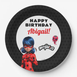 Prato De Papel Miraculoso Ladybug Birthday