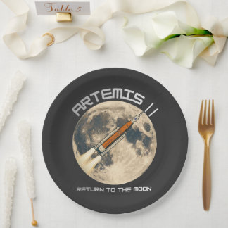 Prato De Papel missão artemis à lua