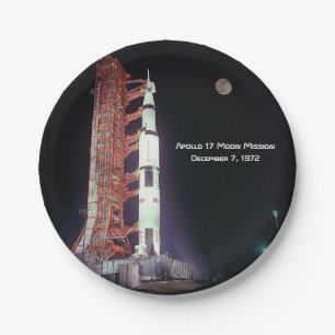 Prato De Papel Missão da Apollo 17 à Lua