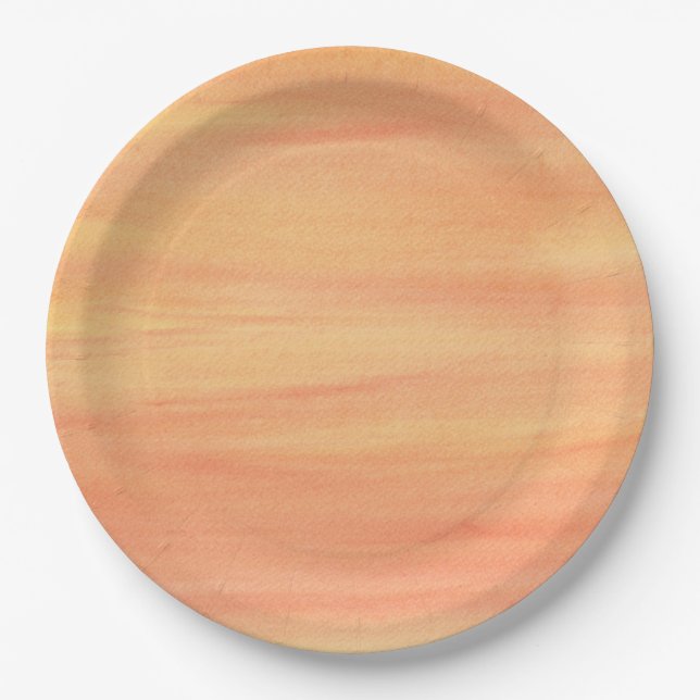 Prato De Papel Misturas de folhas amarelas de papel laranja (Frente)