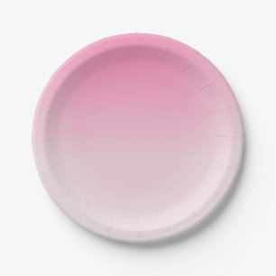 Prato De Papel Modelo personalizado elegante tendência rosa branc