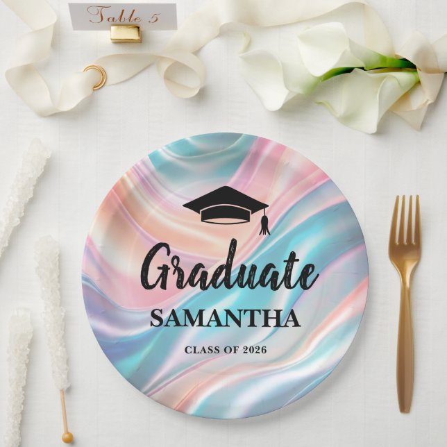 Prato De Papel Modern  Graduation  (Casamento)