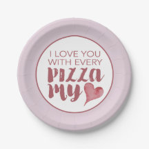 Modern Pizza Meu Dia de os namorados Cardíaco