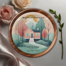 Prato De Papel Moderno Bonito Para Adoção Doméstica Promove Chá E