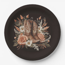 Prato De Papel Moderno País Elegante - Flores Ocidentais
