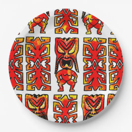 Prato De Papel Mog Mog Warrior Tiki