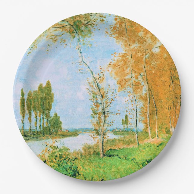 Prato De Papel Monet - A Primavera em Argenteuil, (Frente)