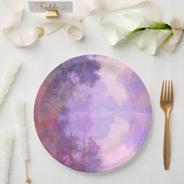 Prato De Papel Monet - Misty Morning no Sena (Casamento)