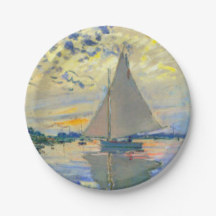 Prato De Papel Monet Sailboat no Le Petit-Gennevilliers