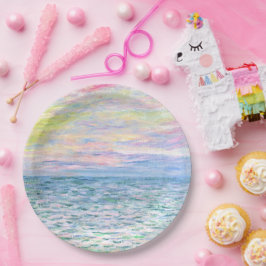 Prato De Papel Monet - Sunset em Pourville, belas artes