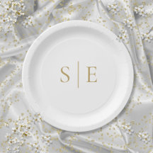 Monograma Dourado Minimalista Moderno Elegante