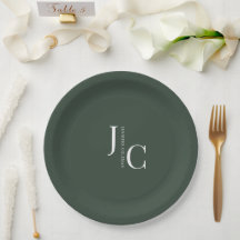 Monograma profissional minimalista moderno verde e