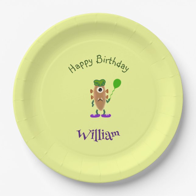 Prato De Papel Monstro da batata (Frente)