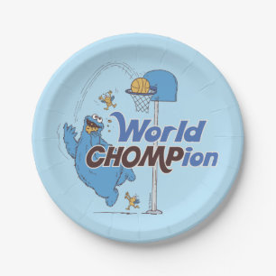 Prato De Papel Monstro de cookies Atiradas De Lúpulo De Basquet