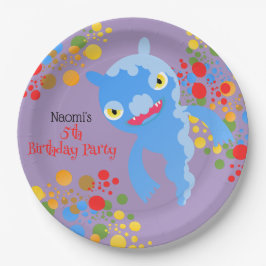 Prato De Papel Monstro do Pequeno Partido e Festa de aniversário