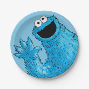 Prato De Papel Monstro no final desta história   Cookie