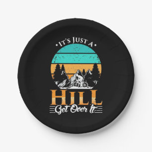 Prato De Papel Montanha Biker supera Hill
