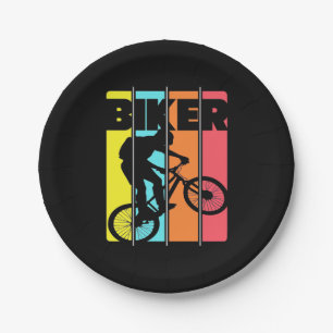 Prato De Papel Montanha - Biker - Vintage
