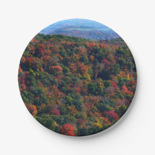 Prato De Papel Montanhas Appalachian em queda