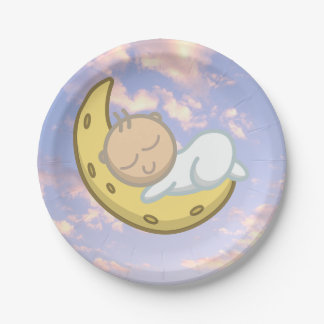 Prato De Papel Moon Baby Design