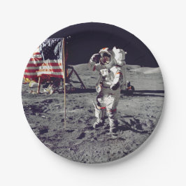 Prato De Papel Moonwalk Apollo 17