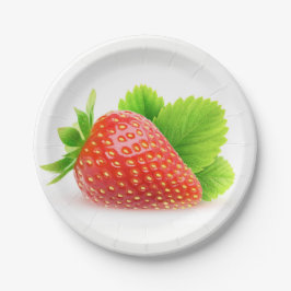 Prato De Papel Morango