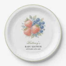 Morango e Chá de fraldas de mirtilo