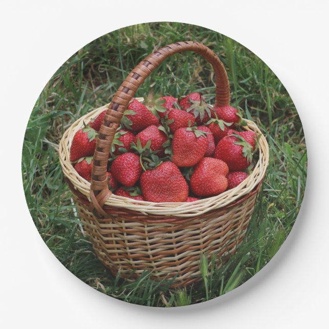 Prato De Papel Morango Fruta-doce Agricultura (Frente)
