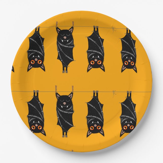 Prato De Papel morcegos-cama (Frente)