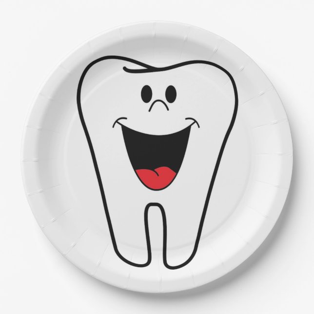 PRATO DE PAPEL "MORDE-ME" TOOTH (Frente)