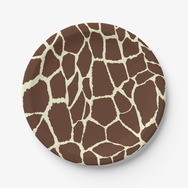 Prato De Papel Motif Peau de girafe (Frente)