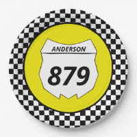 Motocross Custom Dirt Bike Number Placa em amarelo