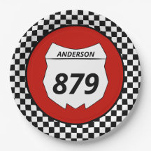 Motocross Custom Dirt Bike Number Placa em vermelh