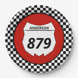 Prato De Papel Motocross Custom Dirt Bike Number Placa em vermelh