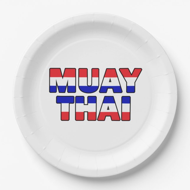 Prato De Papel Muay Thai (Frente)