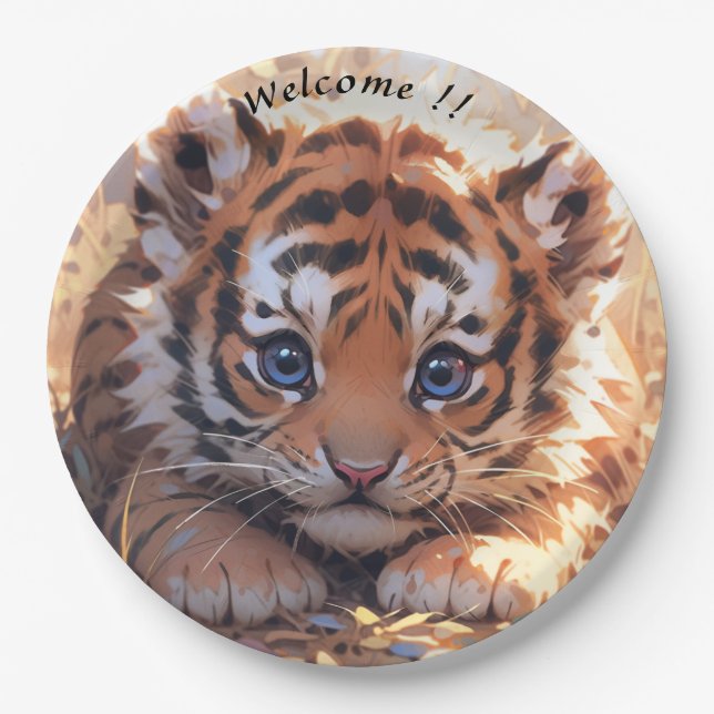 Prato De Papel Muito fofo (Frente)