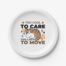 Prato De Papel Muito Legal para se importar, muito preguiçoso par