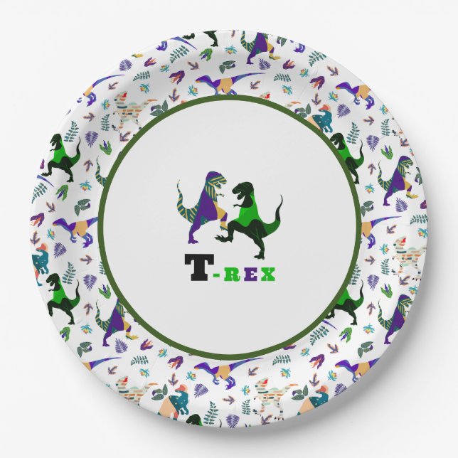 Prato De Papel Mundo Jurássico (Frente)